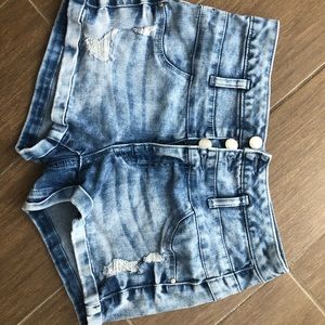 Refuge US 2 high waisted denim shorts